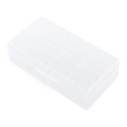  18650 soporte de plástico caso de caja de almacenamiento (blanco)