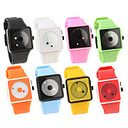  Mode unisexe watchs montre-bracelet de silicone - 5 pack couleur aléatoire