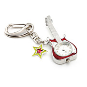  uniques guitare pc de quartz trousseau veille (rouge)