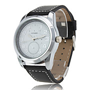 Leather Band Japanese Quartz Wrist Watch For Men