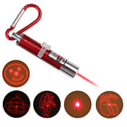  4 in 1 Red Laser LED Keychain - Red