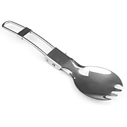  Stainless Steel Foldable Travelers’Spork with Nylon Pouch