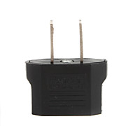  Round to Flat Power Plug Convertor (Black)