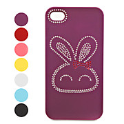  Unique Rabbit Crystal Back Case for iPhone 4 / 4S