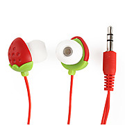  Cute Strawberry Noise Isolation In-Ear Earphone  (3.5mm Jack/110CM-Cable)