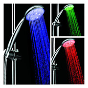  4-inch 5–LED Shower Head (Plastic, Chrome Finish)