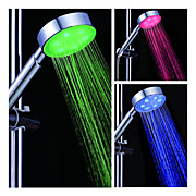  4-inch 6–LED Shower Head (Plastic, Chrome Finish)