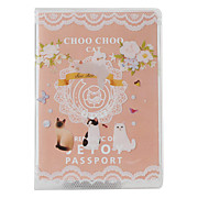  Travel Credentials Bag (Choo Choo Cat,Pink)
