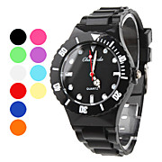  en plastique montre bracelet à quartz bande