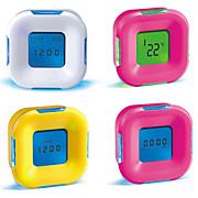  Four-sided Alarm Clock with Calendar, Countdown and Thermometer Function