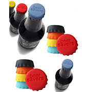  Silicone Beer Bottle Cap (6 Pack, Assorted Colors)