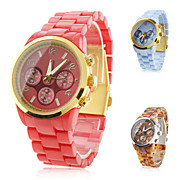  Men's and Women's Casual Plastic Analog Quartz Wrist Watches (Assorted Colors)