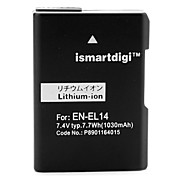  iSmart appareil photo numérique batterie pour Nikon EN-EL14