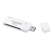  PISEN Mini USB 2.0 lecteur de carte mémoire CompactFlash (blanc)