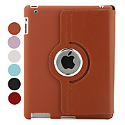  360 Degree Rotating Litchi PU Leather Case and Stand for iPad 2 (Assorted Colors)