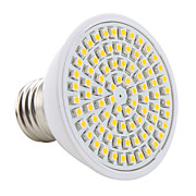  E27 3528 SMD 80-LED 2800-3200K 270Lm Warm White Light Bulb