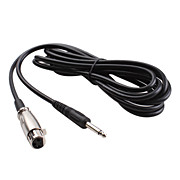  3 Pin Female To 6.5mm Male Stereo Microphone Cable (3m)