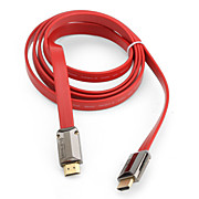  HDMI Ver. 1.4 Style Cable for PS3 and Xbox 360 (1.8M, OD 7.3mm, Red)