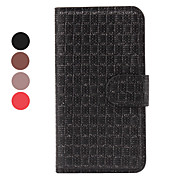  Glimmer Grid Style PU Leather Case for iPhone 4 and 4S (Assorted Colors)
