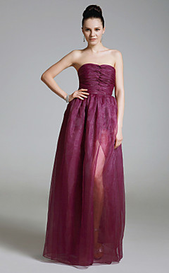 Organza Sheath/ Column Sweetheart Floor-length Evening Dress inspired by Sandra Bullock at Golden Globe