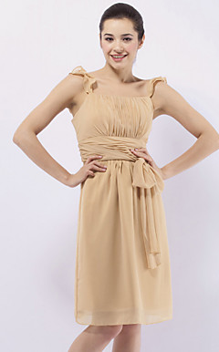 QUILLA - Robe pour Mariage et de Demoiselle d'Honneur Mousseline Satin Stretch