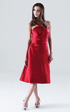 ULRIKE - Robe pour Mariage et de Demoiselle d'Honneur Satin