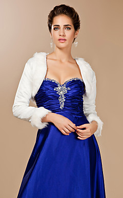 faux fur bruiloft / speciale gelegenheid jas / wrap