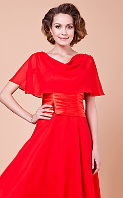 Gorgeous Short Sleeve Chiffon Special Occasion Jacket/Wedding Wrap(More Colors)