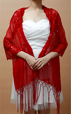 Nice Lace Party/Wedding Shawl With Tassels