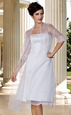 Gorgeous organza 3/4-length manga Chaquetas de boda / Envolturas (más colores)