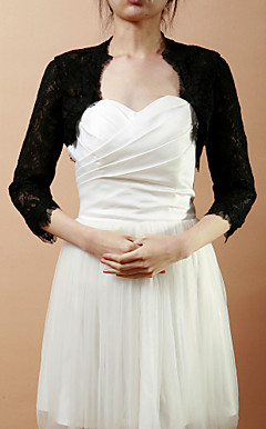 Demi-manches de mariée en dentelle / Soirée veste / wrap (plus de couleurs)