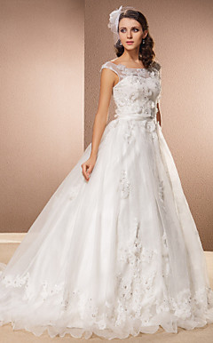 DASIA - Abito da Sposa in Organza e Pizzo