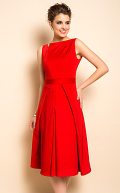 TS Pleats slank midje Skater Dress