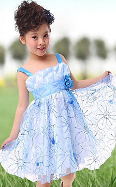 Pretty Spaghetti Straps Tulle Wedding/Evening Flower Girl Dress