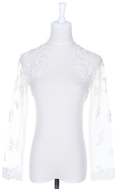 Mooie lange mouwen tule Avond / Casual Wrap / Jacket