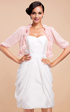 3/4 Sleeve Chiffon Evening/Casual Wrap/Jacket(More Colors)