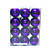  Ball Christmas Ornament 4cm Purple Glitter Ornaments Ball (12pcs/unit) ZSD163 (Start From 10 Units)