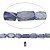  bolas, 16 "iolite (teñidos), 7x4mm facetas de ladrillo (begb1703)