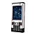  tt v10 dual-band quad scheda tv funzione argento telefono cellulare e nero (szr694)