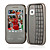  e97 band quad tastiera QWERTY touch screen bluetooth musica flip telefono cellulare fm grigio (2GB TF card e custodia in pelle della tastiera) (sz0515