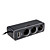  gennemsigtig 1-til-3 cigarrete stik strøm-splitter med USB-port