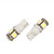  t10 0.75w 12v geel licht 5-led auto knipperlichten gloeilamp - wit (2-pack)