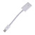  DP Mini DisplayPort mâle vers HDMI v1.4 câble adaptateur femelle blanche (15cm)