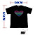  Sound and Music Activated EL Visualizer VU-Spectrum Dancer T-shirt - M (4*AAA)