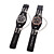  schorpioen patroon plastic band mode armband horloge (zwart)