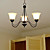  campos e jardim candelabro 3-luz negra linear (0810-2110-3b)