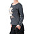  manica lunga scollatura rotonda modelli di orso delle donne t-shirt (4201bc039-0736)