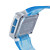  trendy acqua digitale resistere orologio con el retroilluminazione verde - blu traslucido (1 * CR2025)