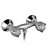  zwei Griffe Chrom Wandmontage Dusche Hahn (0571-QL-3213sat)