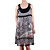  100% seta canotta paillettes scollo stampato vestiti delle donne (1802bd013-0736)